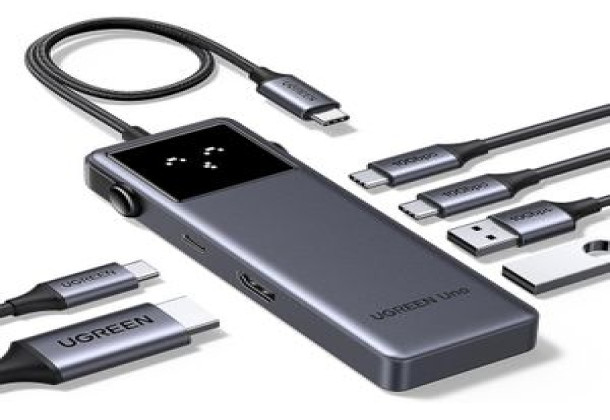 UGREEN 35998 Uno 6-in-1 USB-C Hub with 10Gbps USB-C & USB-A Data Ports 4K@60Hz HDMI