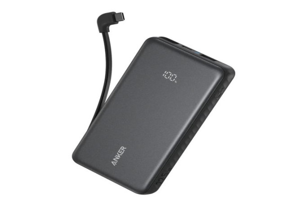 Anker Zolo Power Bank 20000mAh, 22.5W, Huge Power Built-In USB-C Cable, A110EH11 - Black