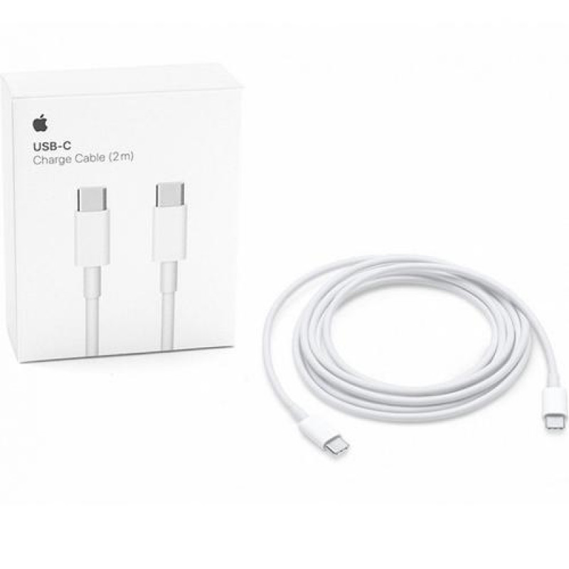 Type C to Type C Fast Charging USB Cable for MacBook/MacBook Pro - 200cm, White