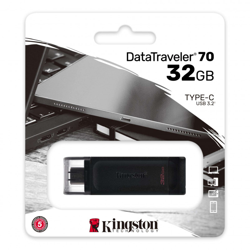 Kingston 32GB  DataTraveler 70 USB-C Flash Drive