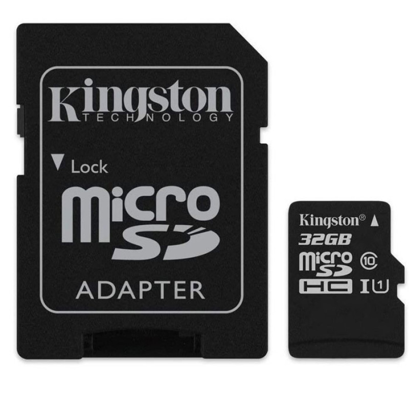 Kingston 32GB MicroSD Class 10 Canvas Select Plus Card with SD Adaptor - SDCS2/32GB