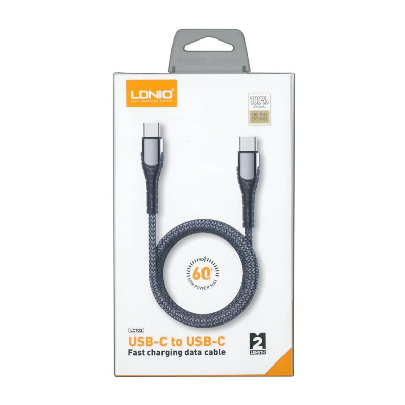 LDNIO LC101 Fast Charging Cable 68W Type-C To Type-C