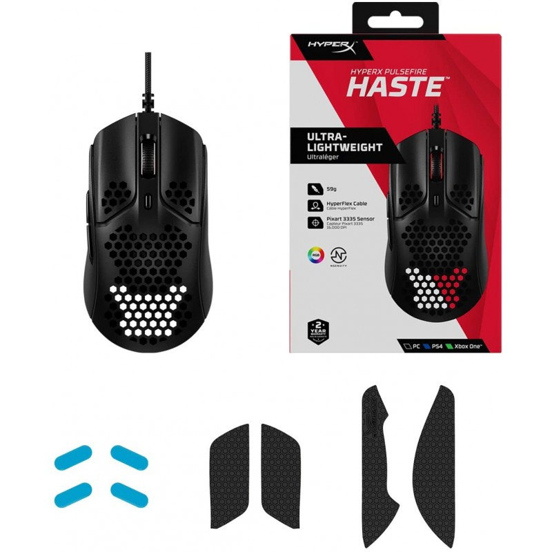 HyperX HMSH1-A-BK/G Pulsefire Haste Gaming Mouse - Black