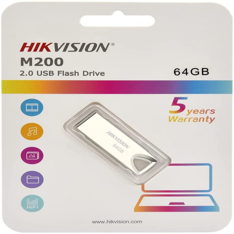 HIKVISION USB 2.0 64GB Flash Drive Ultra Memory Stick Jump Drive USB Drive Portable Metal Thumb Drive for Storage and Backup