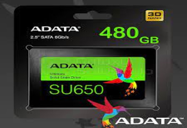 ADATA Ultimate SU650 480GB Solid State Drive, black
