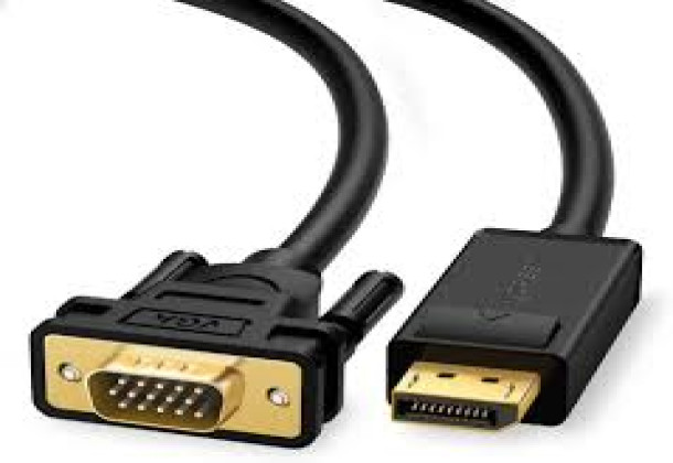 UGREEN 10247 DP105 DP Male to VGA Male 1.5m Cable -Black