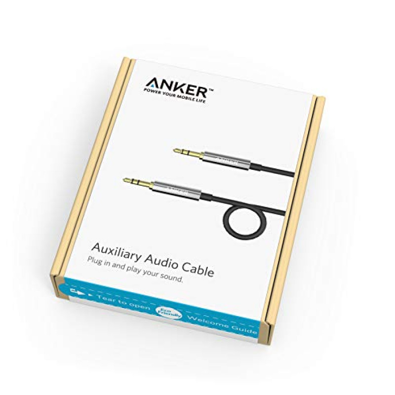 Anker (AUX)3.5 mm Male To Male Audio Cable, Black  A7123H12
