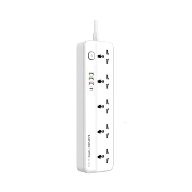 LDNIO SC5415 Power Strips 5 Way Outlet with USB Ports