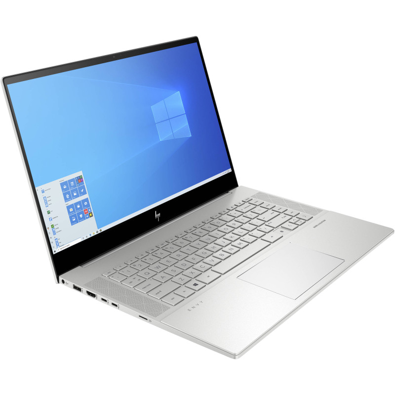 HP ENVY 15-EP0098 Core™ i7-10750H 2.6GHz 512GB SSD 16GB 15.6" (3840x2160) TOUCHSCREEN BT WIN10 Webcam NVIDIA® RTX™ 2060 6144MB NATURAL SILVER Backlit Keyboard FP Reader