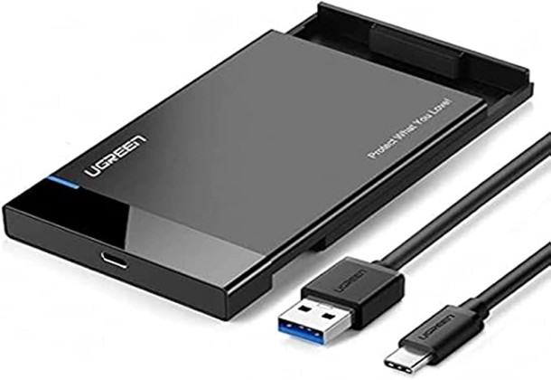 30848 UGREEN 2.5 Inch Hard Drive Box with Micro-B to USB-A 3.0 Cable