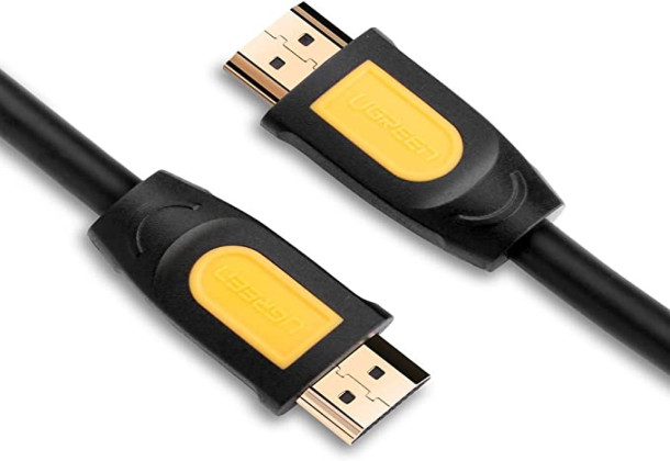UGREEN HD101 (10167) HDMI Round Cable 5m (Yellow/Black)