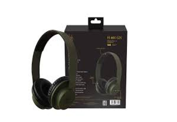 Dob Stereo Wireless Over-Ear Headphones With Mic, Green - H 601 GN