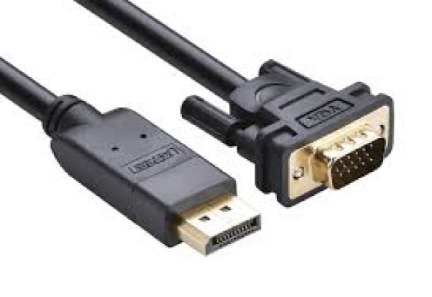 UGREEN 10247 DP105 DP Male to VGA Male 1.5m Cable -Black