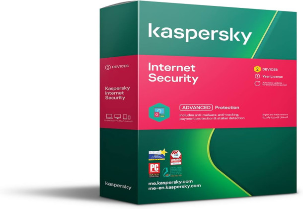 Kaspersky Internet Security Multi Device 2 User Media & License / 1Y