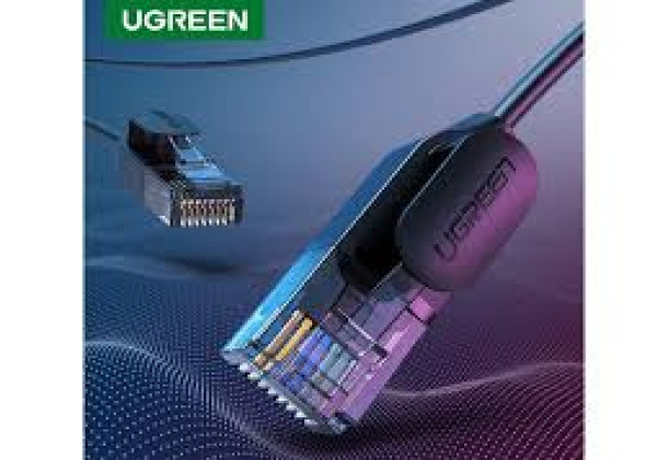 UGREEN Cat6A UTP 10-Gbit Slim Ethernet RJ45 Kabel Pure Copper 1.5m black 70333