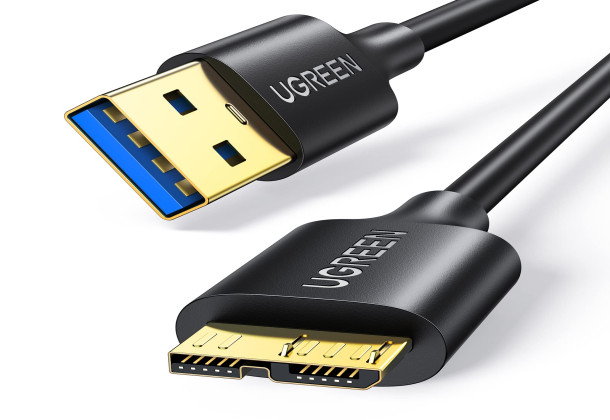 UGREEN Micro USB 3.0 Cable A Male to Micro  External Hard Drive  WD Camera, Hard Drive and More -1M  10841