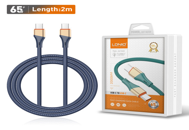 LDNIO LC631C USB C PD 65W USB Tipo C Type C 5A Cable Fast Charging Data Cable for Iphone 15 Pro Max &Samsung Charging Cable