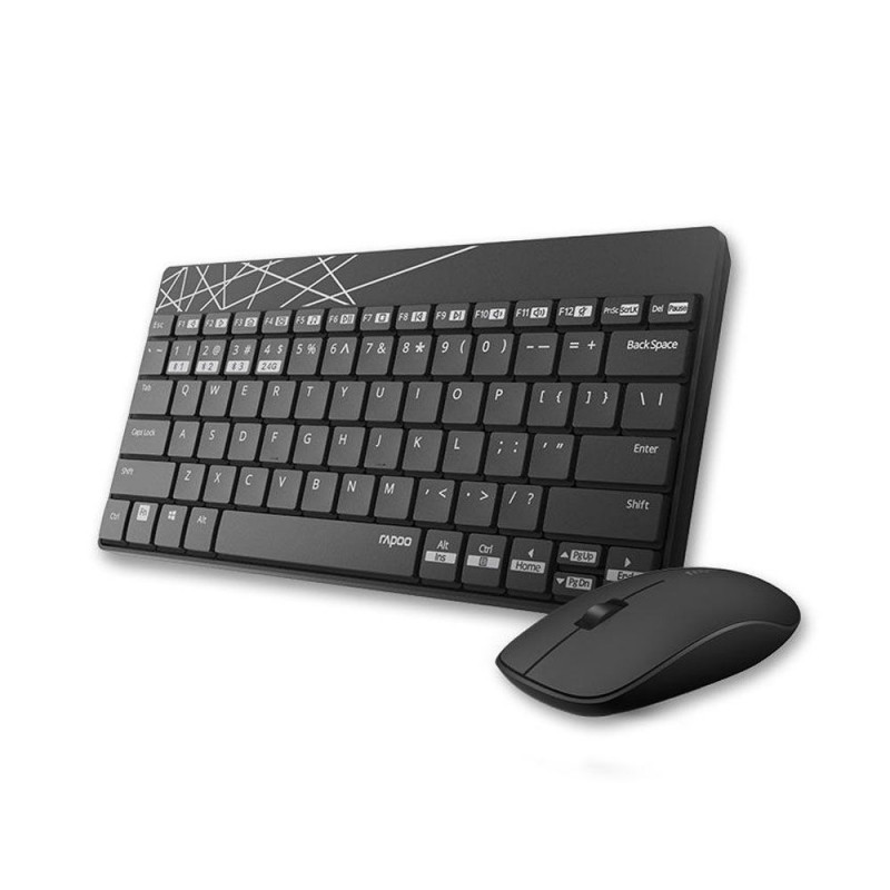 Rapoo 8000M Wireless Keyboard & Mouse / Bluetooth