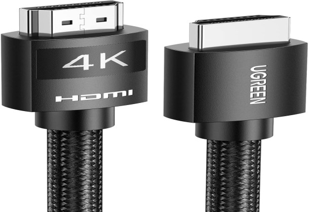 UGREEN 30999 4K HDMI Cable High-Speed HDMI 2.0 Cord Nylon Braided 18Gbps with Ethernet 4K,60HZ HDR ARC Video Wire Compatible with MacBook Pro 2021 PS5 PS4 Xbox Switch Blu-ray TV Monitor Computer Laptop - 1M