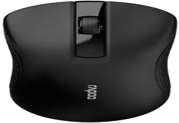Rapoo B20 Silent Wireless Black Optical Mouse, 2.4 GHz Wireless Connection, 1200 DPI Sensor, Silent Click - Black 12173