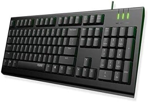 Rapoo NK1900 Wired USB Keyboard AR-Black 12387