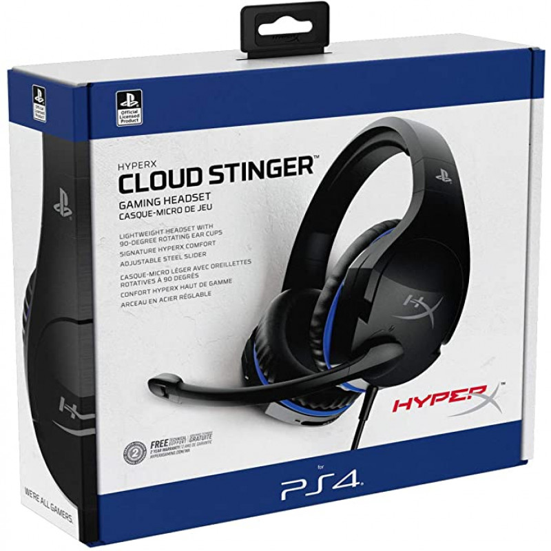 HyperX HX-HSCSS-BK/EM Cloud Stinger Gaming Headset for PS4 - Black